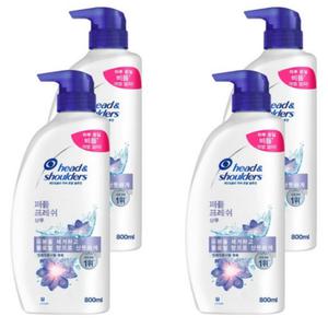 헤드앤숄더 퍼퓸 프레시 샴푸 800ml 4개