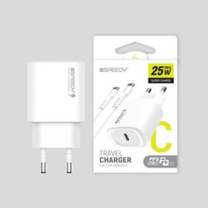 스피디 USB 2포트 PD 25W PPS 초고속 C TO 충전기
