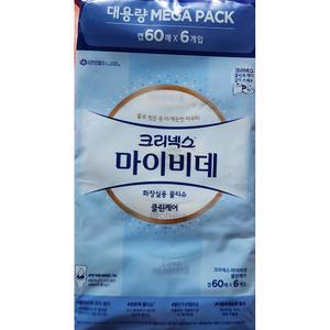 마이비데 화장실용 물티슈 캡형 60매 x 6팩 코스트코