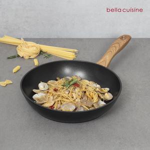 [20%+12%] [6/13] 삼각집게 증정] 벨라쿠진 우드패턴 24cm IH 후라이팬 /인덕션 가능