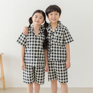 유성 핑코코 4095베리체크 국내생산 아동&주니어 상하세트 여름잠옷 반팔면소재 파자마 파티