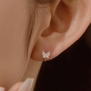 [윙블링]925실버 바네사 원터치 링 귀걸이 W