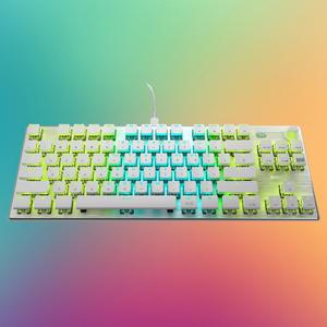 로켓 불칸 TKL 텐키리스 PRO 화이트 한글 광적축 키보드