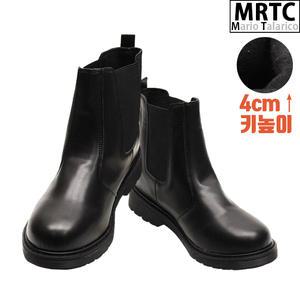 [마리오탈라리코]클래식 기모첼시 키높이부츠 4cm 남자방한화 기모부츠