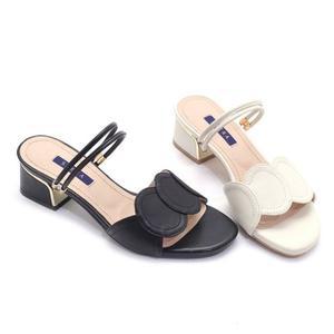 [갤러리아] SAERA 세라 여성 뮬 S22M410 흑색,크림 4CM