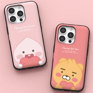 리틀 카카오 하트쿠션 카드범퍼 케이스 갤럭시S23 울트라 플러스 S22 S21 노트20 정품 무료배송 카드 수납