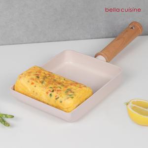 [20%+12%] [6/13] 삼각집게 증정] 벨라쿠진 플럼벨 18cm IH 세라믹 사각 계란말이팬 /인덕션 가능