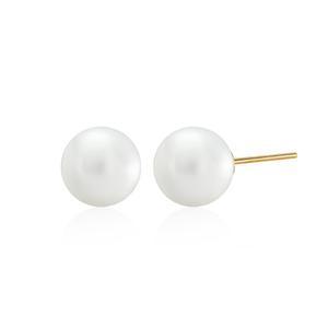 갤러리아 [모룬] 당일발송 14K 10mm 진주 원포인트 귀걸이 한쌍 MOE39749