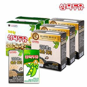 [하프클럽/삼육두유](m)삼육두유 검은콩 볶은귀리 48팩 + 고소한 A 32팩 (총 80팩)