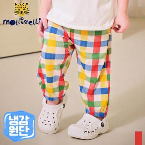[몰리멜리] 꾸러기몰리체크쿨링팬츠