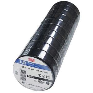 3M 160 다목적 전기절연 테이프 검정색 19mm x 20M 10개입