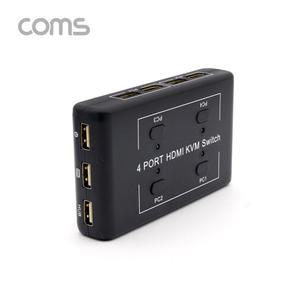 HDMI KVM 스위치 4포트(4대1)/PC 4대연결 KVM스위치 HDMI선택기 HDMI분배기 모니터분배기