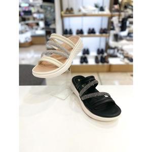 [탠디]경량 보석스트랩 슬리퍼 X24035 BLACK IVORY HFDY1DA