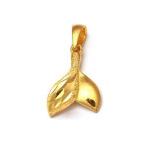 24K 순금 고래꼬리 컷팅 펜던트 1.88g