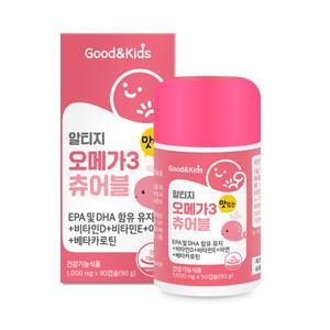 [롯데백화점]내츄럴플러스 [내츄럴플러스]어린이 알티지 오메가3 츄어블 오렌지맛 90캡슐 4통