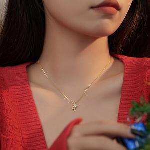 순은 92.5 아기 사슴 목걸이 LCSN046Y