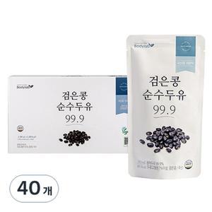 바디랩 검은콩 우유팩 순수 두유 99.9 185ml 40개