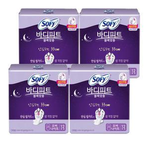 쏘피 바디피트 볼록맞춤 안심숙면 420 생리대 오버나이트12P x 8팩