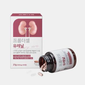 프롬더셀 유레날 강아지 고양이 요로 결석 방광염 혈뇨 신장영양제 90캡슐