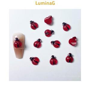 루미나G 10개 무당벌레 네일파츠 7.9x9.8mm