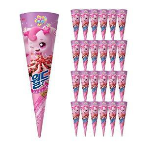 [롯데웰푸드]캐치티니핑X스트로베리 월드콘 160ml x24개