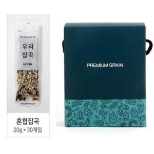 국내산 혼합잡곡 스틱 20gx30개입 선물세트 /개별포장 명절선물 혼합곡 홍미 통밀 찰현미 찰흑미 찰보리