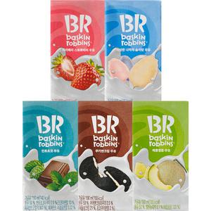 배스킨라빈스 멸균우유 190ml 24팩 택1 이나솜/스트로베리/메롱멜론/쿠앤크/민트초코