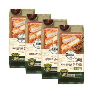 CJ제일제당 고메 바삭튀겨낸 통등심 돈카츠 450g 4개