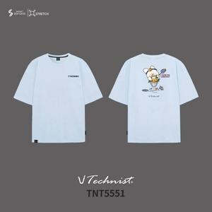 테크니스트 코튼라이크 티셔츠 TNT5551 배드민턴 상의 반팔 남여공용 오버핏 라운드 오남스포츠