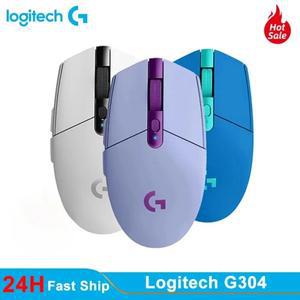로지텍 호환 G304 컴퓨터 게임용 무선 마우스, 인체 공학적 테크 엔진, 12000DPI, E스포츠 2.4G
