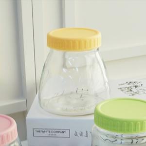 에코링캡 플라스틱 뚜껑 유리병 바이브400   400ml PP캡6종 잼병 수제청 유리밀폐용기
