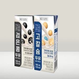 건국유업 고칼슘/검은콩 두유 190mlx 48팩