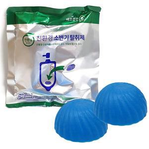 [월드크린]에코블루 볼  10개/소변기 탈취제 냄새악취제거