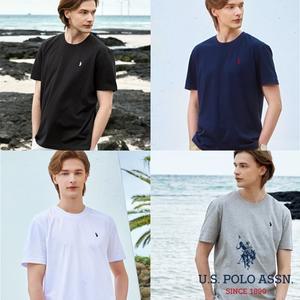 [U.S POLO ASSN.] 25Summer 라운드넥 티셔츠 남성 4종