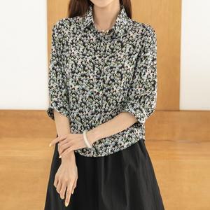 [디얼마미][디얼마미] 레빗 카라 블라우스 /마담 미시 중년 여성 빅사이즈 40