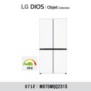 LG 디오스 오브제 더블매직 냉장고 871L M875MQQ231S (화이트/화이트)