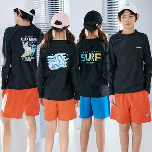 꾸미 SF211 오버핏 상의 주니어래쉬가드 아동수영복 패밀리룩 생존수영