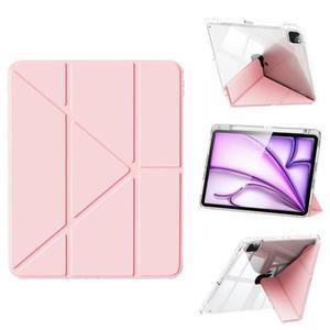 삼성 갤럭시 탭 S10 S9 Plus FE 12.4 11 인치 얇은 플립 케이스 라이트 T970 연필 홀더 커버