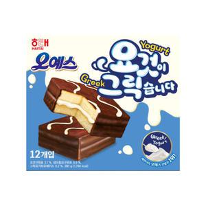 해태 NEW 오예스 요것이 그릭습니다 360g 그릭요거트 케익 빵 초코파이