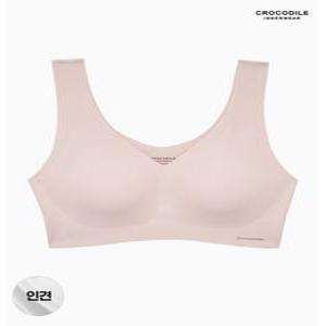 [크로커다일 이너웨어]쿨 인견 에어홀 V넥 감탄브라 1종 오트밀