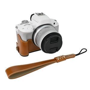 캐논 EOS R50 카메라 보호 그립용 CosyShot 가죽 하프 케이스(스트랩 포함)