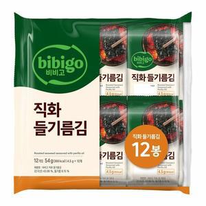 [CJ] 비비고 직화 들기름김 (12봉) (4.5g*12)