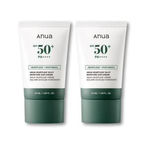 아누아 어성초 실키 모이스처 선크림 50ml 2개