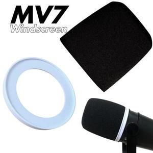 Shure MV7 팝 필터 RK345 윈드스크린 액세서리용 고정 링 폼 마이크 커버