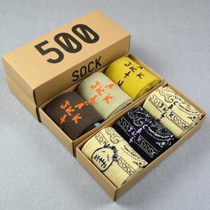 무릎양말 발토시 니삭스 여성 여자 긴 장목 양말 Chaussettes D'equipage Cactus Jack en coton pour homme