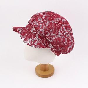 [hat'scompany]여성 여름 레이스 망사 팔각모자 빵모자 헌팅캡 베레모 중년