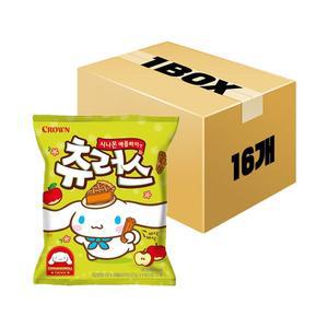 크라운제과 츄러스 시나몬 애플파이맛 84g x 16개 x 1박스