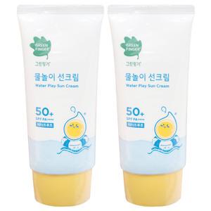 그린핑거 물놀이 선크림 워터프루프 50ml 2개