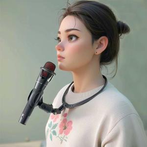 마이크 스탠드 버스킹 자바라 받침대 강연 홀더 거리 행사 보컬 목걸이 노래방 콘서트 각도