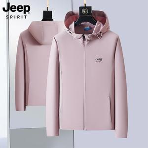 JEEP SPIRIT 여름 아웃도어 단층 방풍 등산복 여성 스포츠 상의